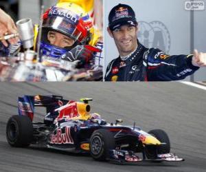 пазл Марк Уэббер - Red Bull - 2012 Корейский Гран-при, вторая классифицированы